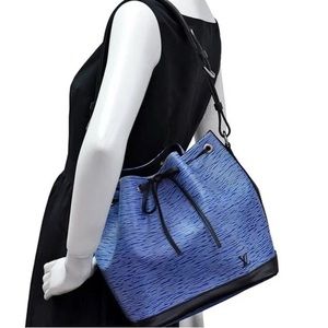 💎 ✨ LIKE NEW ✨💎  DENIM EPI LOUIS VUITTON noe BUCKET PULL STRING